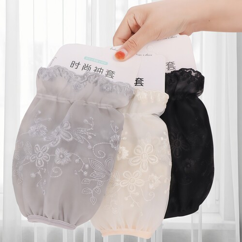 2025新款工作女士棉袖护袖头秋冬短款防脏袖套时尚洋气袖双层棉衣