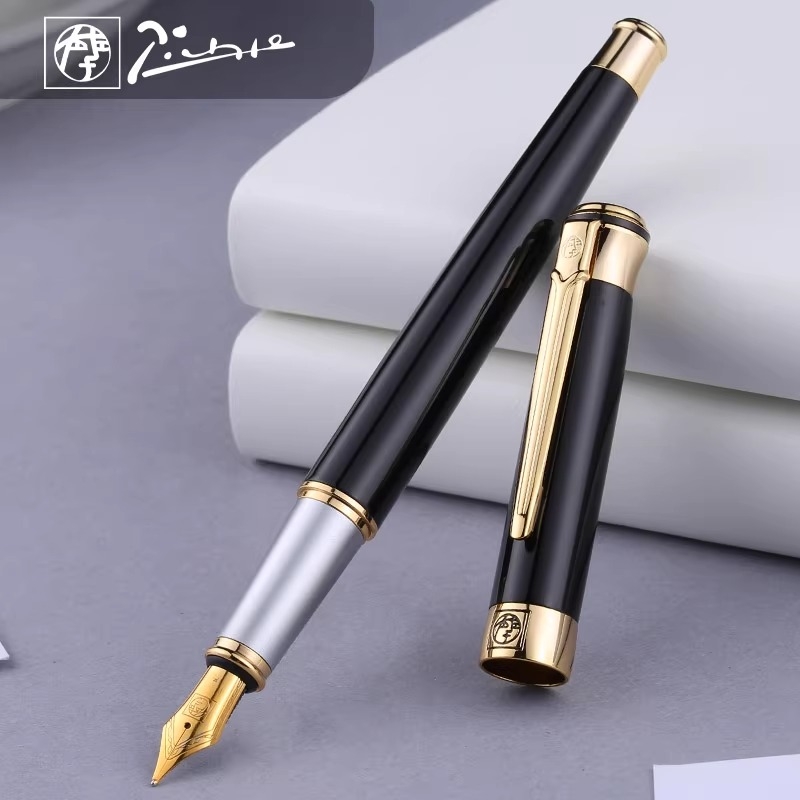 毕加索钢笔903铱金笔高档商务办公成人练字专用男女士学生用金属签字笔生日礼物经典墨水笔刻字吸墨礼盒装