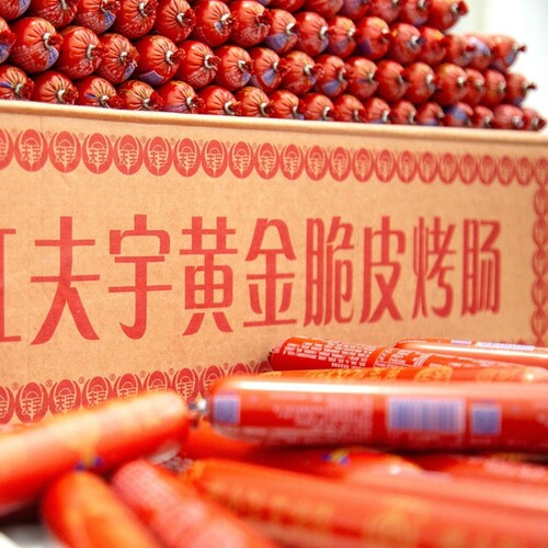 夫宇路边摊淀粉肠无骨泥