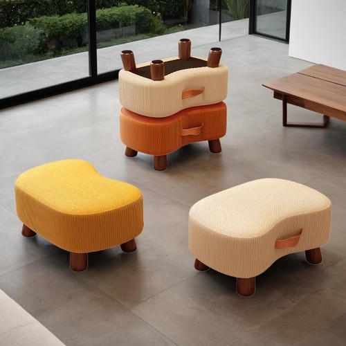 实木米白色小凳子|超3.7万次加购