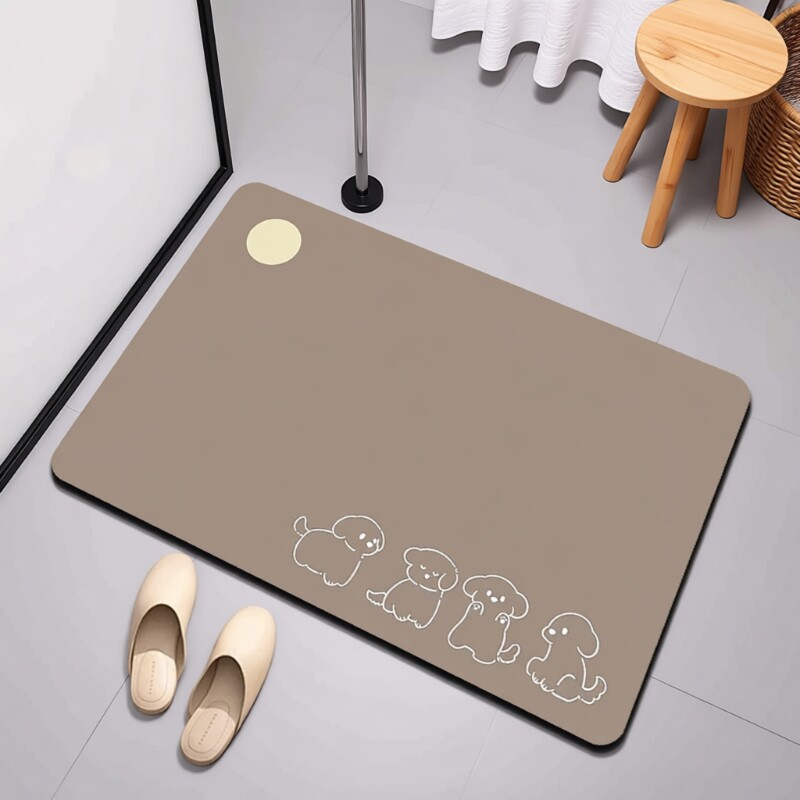 浴室地垫卫生间门口吸水脚垫硅藻泥厕所防滑门垫子卫浴地毯厨房