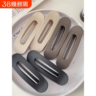 大号发夹女夹子刘海前额侧边发卡后脑勺抓夹一字夹头发头饰鸭嘴夹