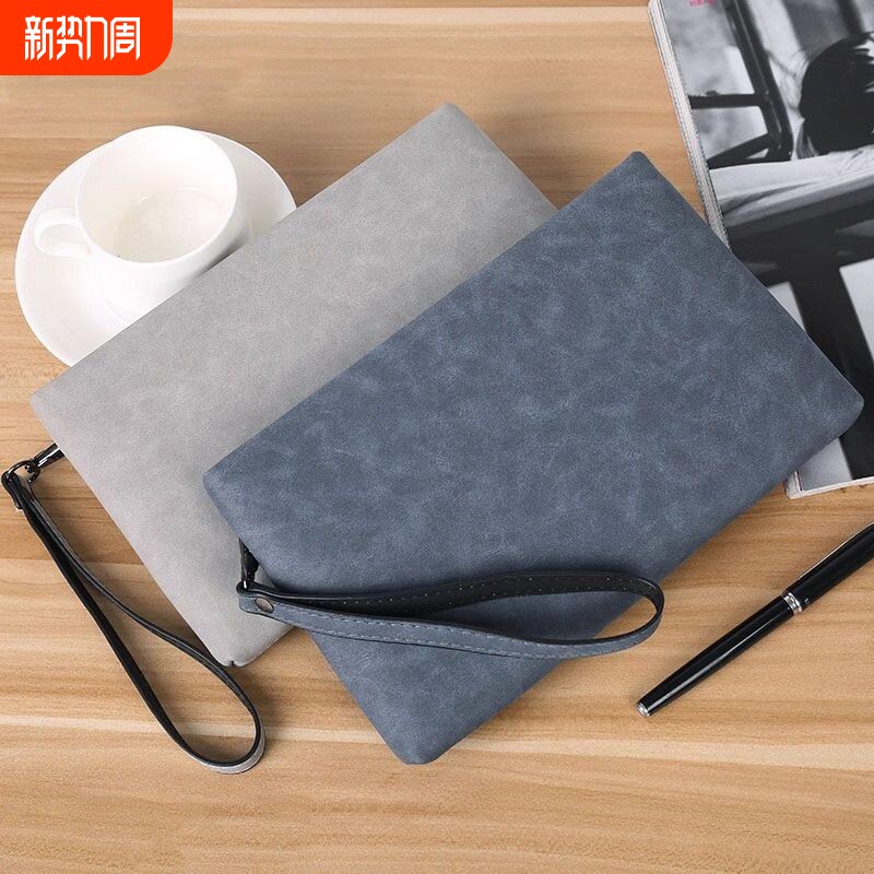 2025新款男士手拿包手机信封休闲包零钱便携收纳钱包手提提包现金