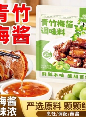青竹梅酱酸甜带咸梅酱排骨烧鸭调味料蘸料酱酸梅酱袋装青梅酱梅子
