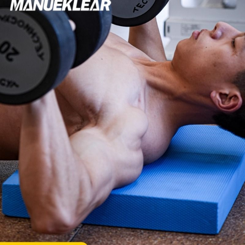 平衡垫男健身垫子哑铃卧推垫背海绵泡沫加厚软垫核心健腹轮跪垫训