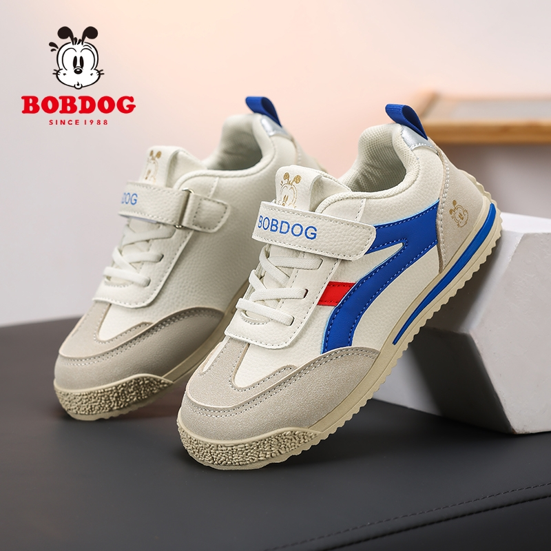 巴布豆童鞋男童德训鞋2025新款春秋款男童板鞋阿甘鞋运动鞋儿童鞋