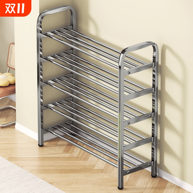 新升级!加粗不锈钢多层鞋架。