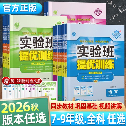 初中实验班提优训练7-9年级