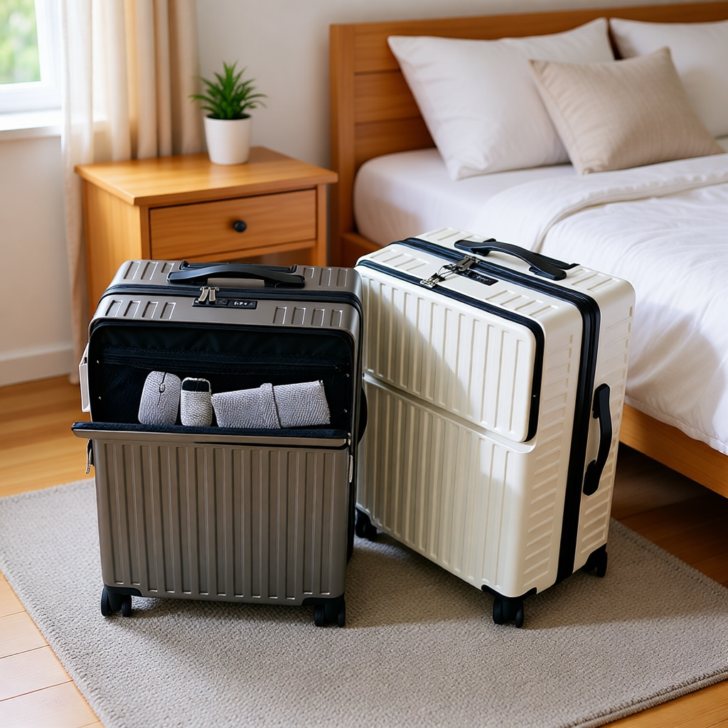 前置开口行李箱女20寸拉杆旅行皮箱26寸密码登机男学生住校大容量