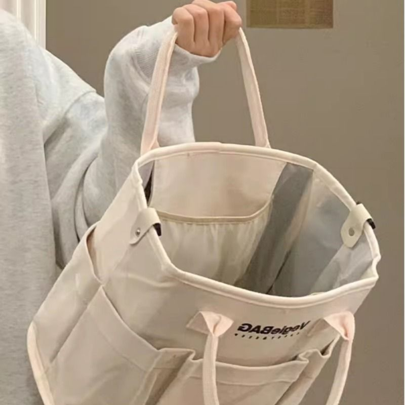 日系宝妈通勤妈咪包手提母婴包外出轻便大容量妈妈包女帆布托特包