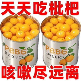 当季新鲜枇杷罐头商用新日期即食品大铁罐装奶茶黄桃西米露年货节