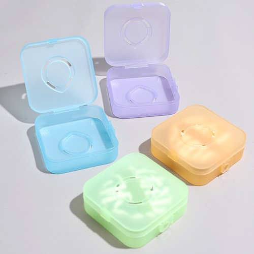 便携便携粉扑收纳盒女尔木专用空盒便携透气分隔灰尘大cpb粉扑盒