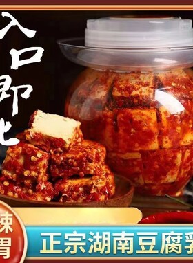 农家湖南白溪特产豆腐乳霉豆腐香辣手工无油下饭菜酱豆腐毛豆腐