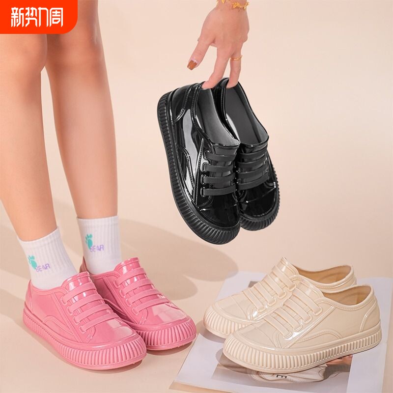 雨鞋女款成人时尚外穿短筒雨靴四季通用胶鞋套鞋户外新款女生水鞋