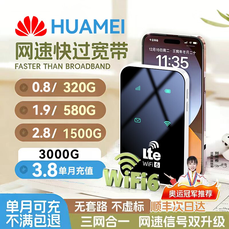 智能wifi移动无线wifl6便携式免插卡2026新款路由器全国