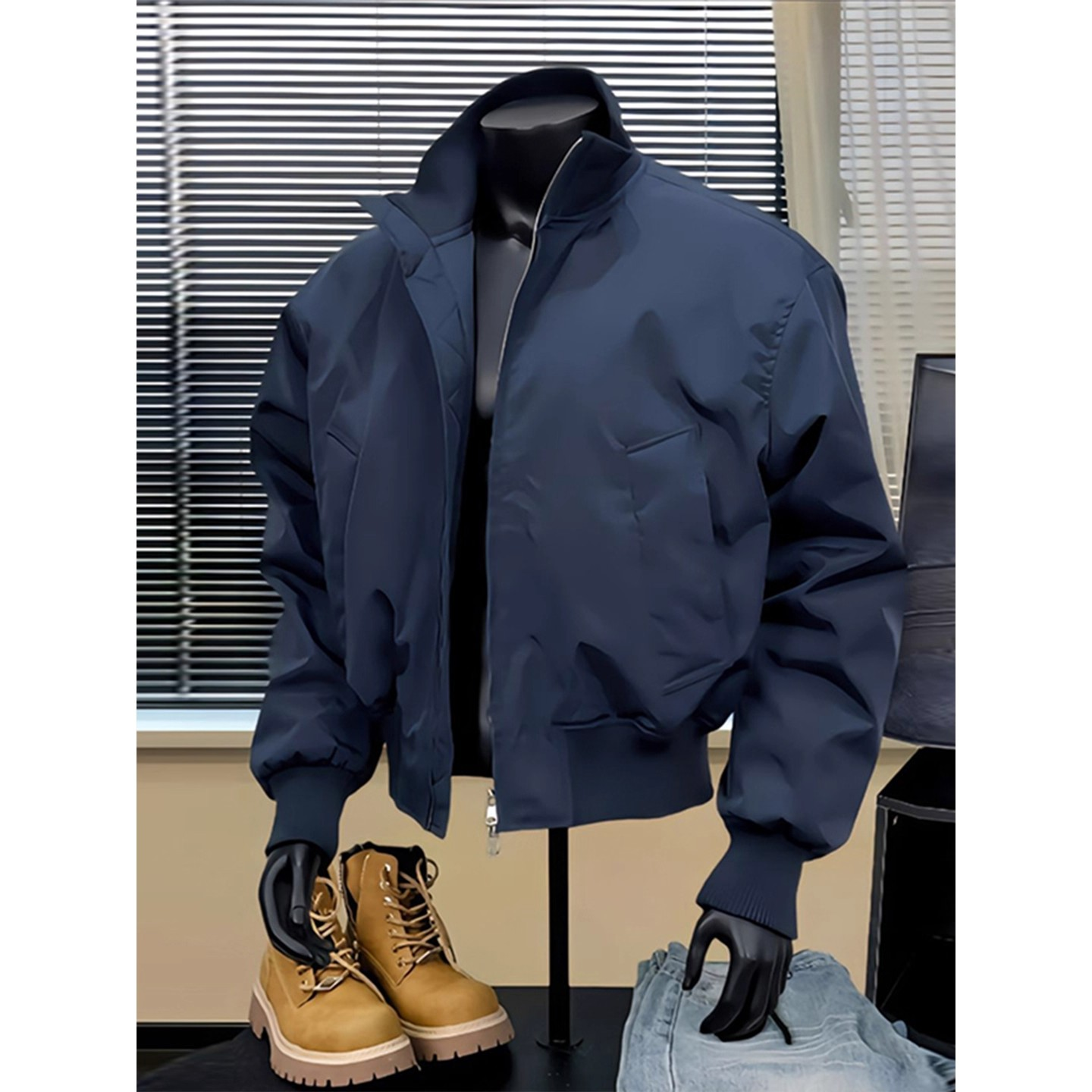 cleanfit加棉款男士飞行夹克