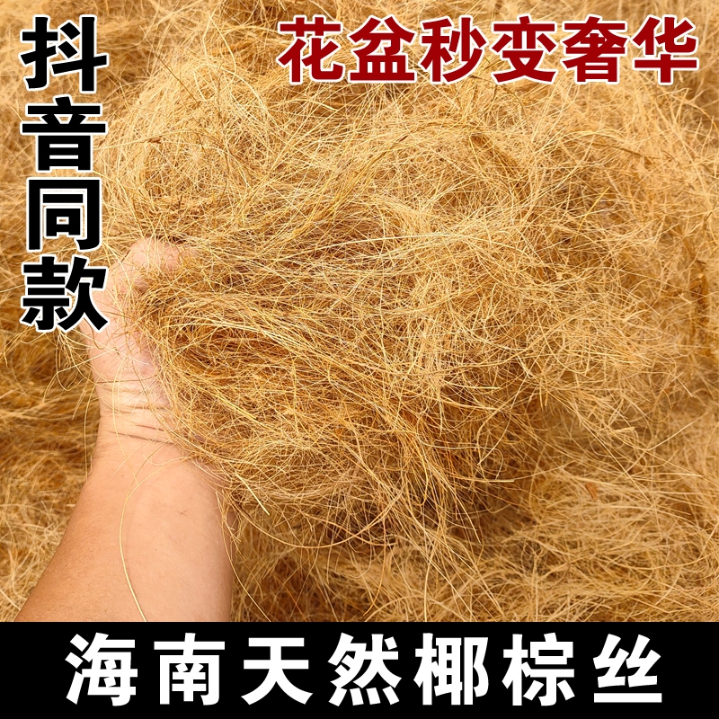 海南天然椰棕丝 包邮铺垫园艺花卉植物盆栽装饰花盆覆盖铺面石