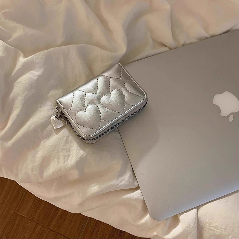 新款小巧多卡位卡包薄款多功能学生证件硬币零钱包卡夹女防消磁