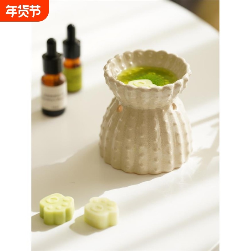 巴洛克香薰炉可干烧蜡烛精油香薰灯烤咖啡渣小众高级陶瓷香粉香炉