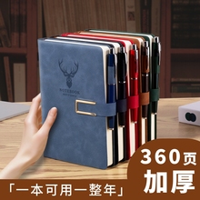 商务笔记本子A5活页高档办公工作会议记录记事本简约大学生皮质日记本免费刻字礼盒套装送礼新款可印LOGO