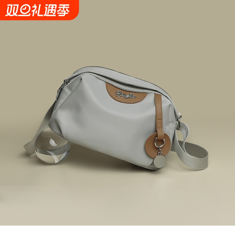 新款尼龙帆布斜挎包女士妈妈包牛津布单肩小包包防水轻便上班质感