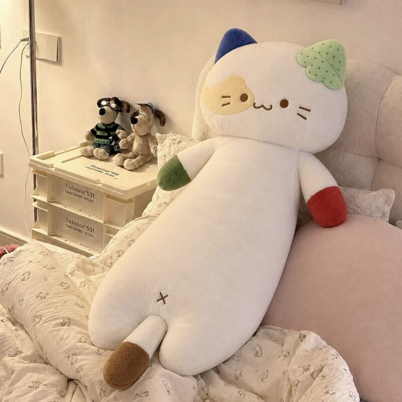 小怪猫咪玩偶公仔夹腿睡觉抱枕布娃娃毛绒玩具靠垫生日礼物七夕女