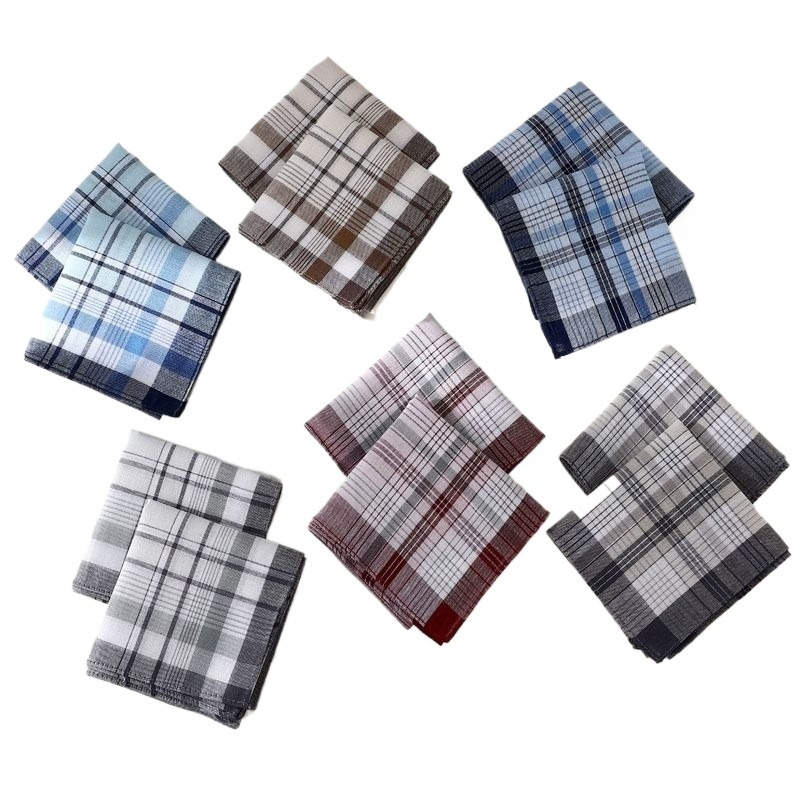 泽略100%纯棉复古怀旧男士手帕