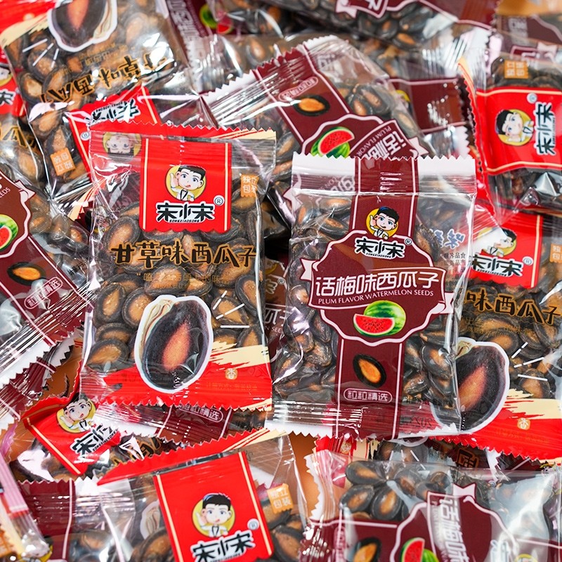 宋小宋话梅味西瓜子500g小袋装酸甜黑瓜子大瓜籽炒货坚果休闲零食