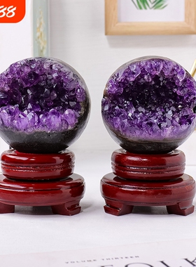 天然紫水晶簇开口笑紫晶洞聚宝盆招财家居办公装饰紫水晶风水摆件