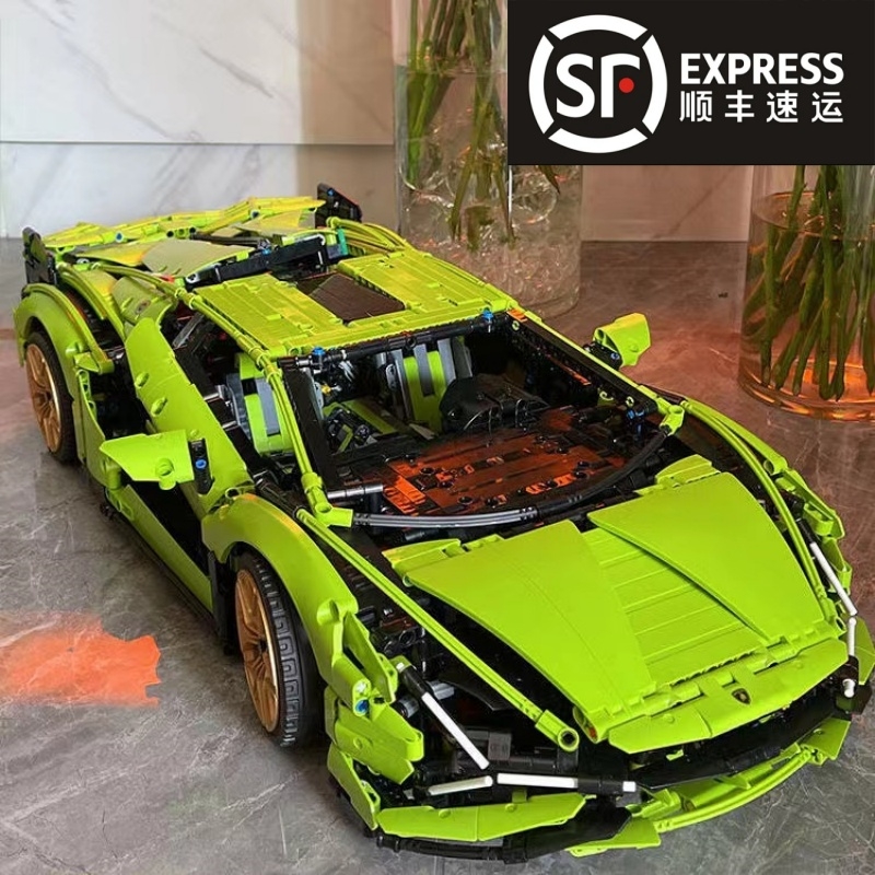 【全网爆款】超跑积木车模