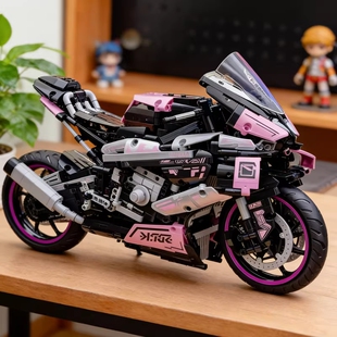 兼容乐高宝马M1000RR摩托车积木高难度巨大型成人拼装玩具男礼物