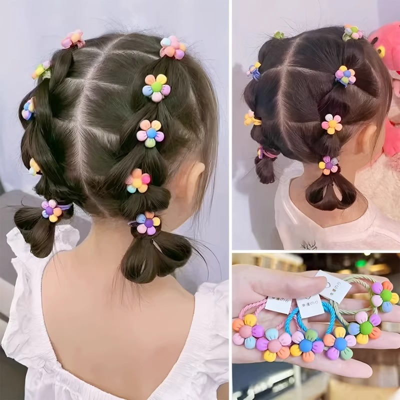 2025抓发夹儿童宝宝皮筋新款女头绳伤发饰头花发箍蝴蝶结花朵小花