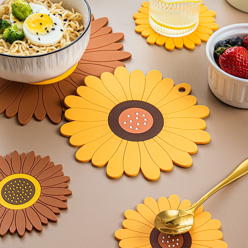 向日葵创意隔热垫碗盘垫家用餐垫盘子垫子餐桌垫防烫碗垫茶水杯垫