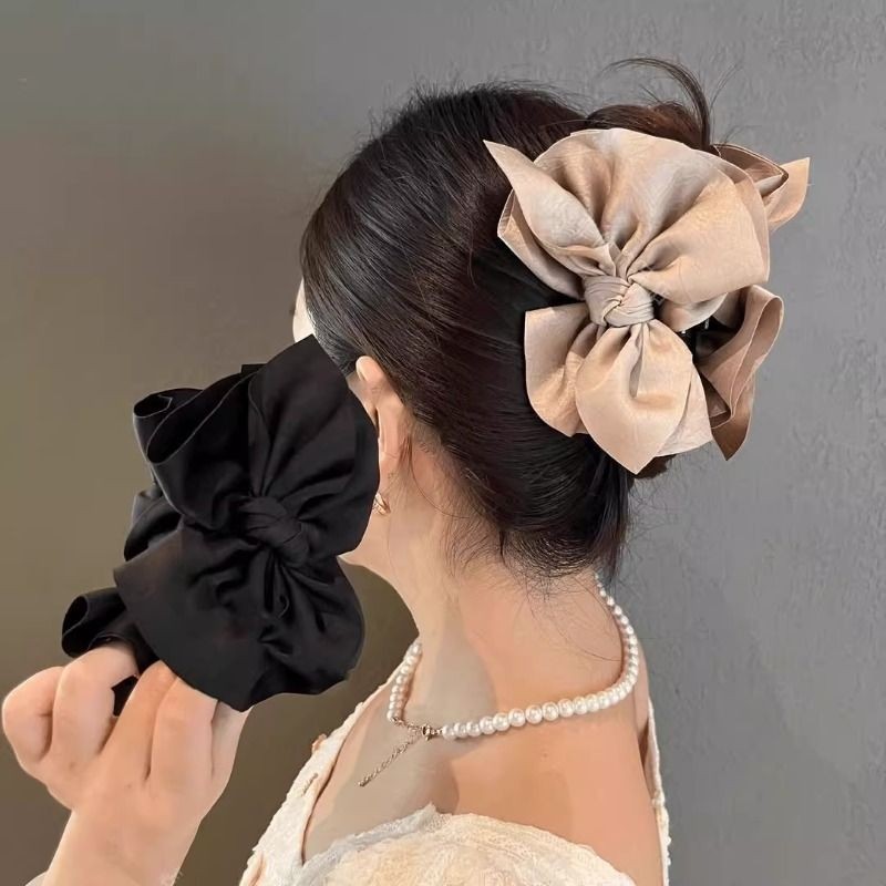 法式蝴蝶结抓夹气质发卡2026新款高级感后脑勺饱满显发量发夹头饰