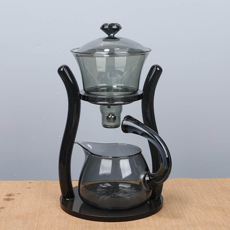 玻璃磁吸自动茶具套装懒人家用泡茶壶冲泡茶功夫茶壶茶杯配件整套