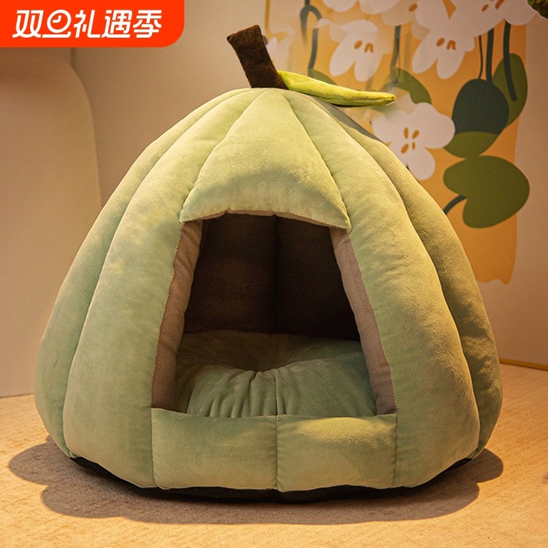猫窝冬加厚冬季保暖封闭式安全感猫屋狗窝猫咪床冬天宠物睡觉用品