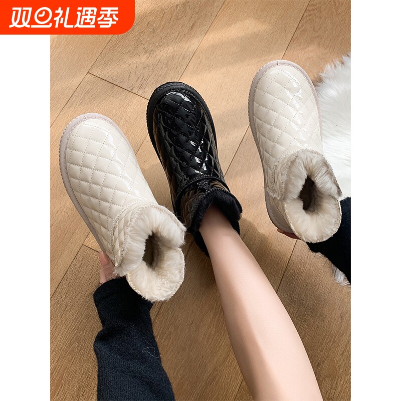 雪地靴女2025年新款冬季百搭防水防滑加绒加厚洋气保暖棉鞋女鞋子