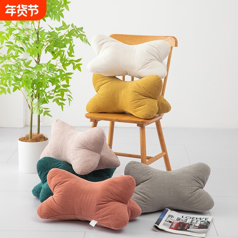 床头抱枕护颈椎骨头枕办公室久坐座椅腰枕午休护腰靠垫脚垫抬腿枕,居家布艺,腰靠垫,淘宝优惠券,粉丝福利购,淘宝优惠卷