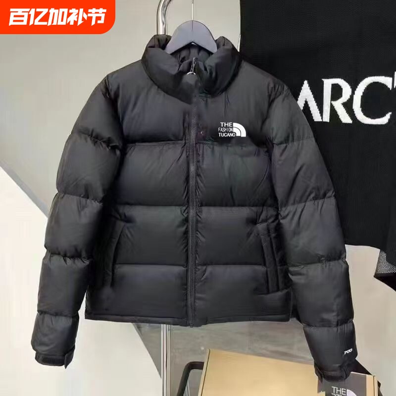 羽绒服2025新款黑色经典情侣700蓬保暖立领外套白鸭绒红色绿色