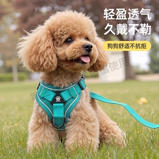 狗狗牵引绳狗链狗胸背心式 背带小中大型犬遛狗绳宠物项圈防咬