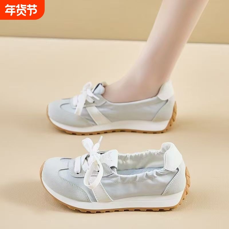 踩屎感一脚蹬浅口孕妇鞋防臭软底运动鞋女款露脚面休闲舒适德训鞋