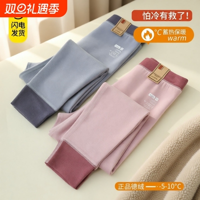 儿童德绒秋裤女童秋冬保暖裤内穿