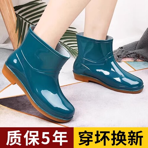 雨鞋水鞋女款雨靴加厚防水防滑