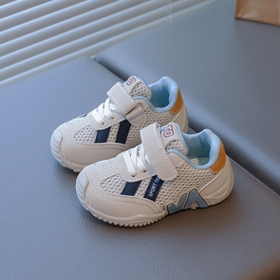 男女儿童运动鞋春秋款男童网面透气鞋子轻便软底休闲鞋女童跑步鞋