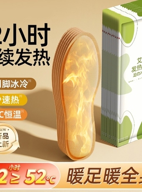 发热鞋垫女艾草加热新款男暖宝宝冬季暖脚宝12脚底暖足贴充电脚冷