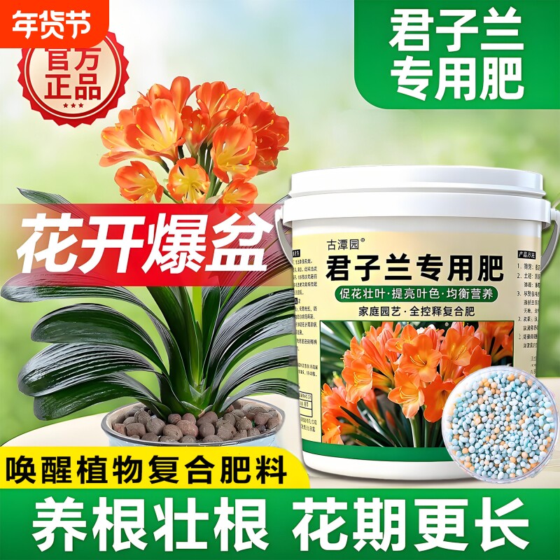 君子兰专用肥料家用盆栽通用肥促花催花生根花卉绿植颗粒缓释肥料