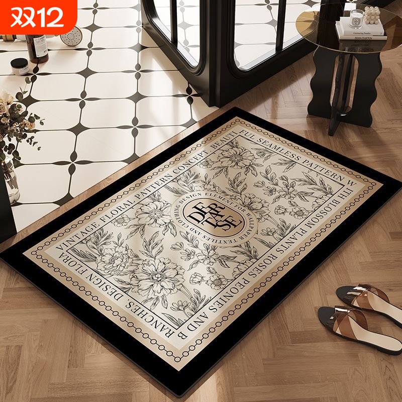 浴室地垫卫生间门口吸水防滑脚垫硅藻泥厕所洗手间速干卫浴地毯垫