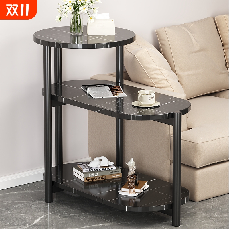 沙发边柜侧边柜桌子简易家用小茶几置物架角几轻奢高级感边几边桌