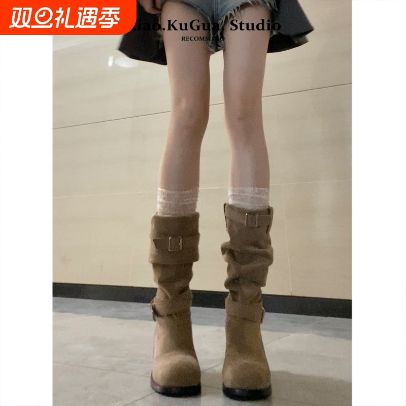 堆堆靴女款显瘦长靴|182人收藏