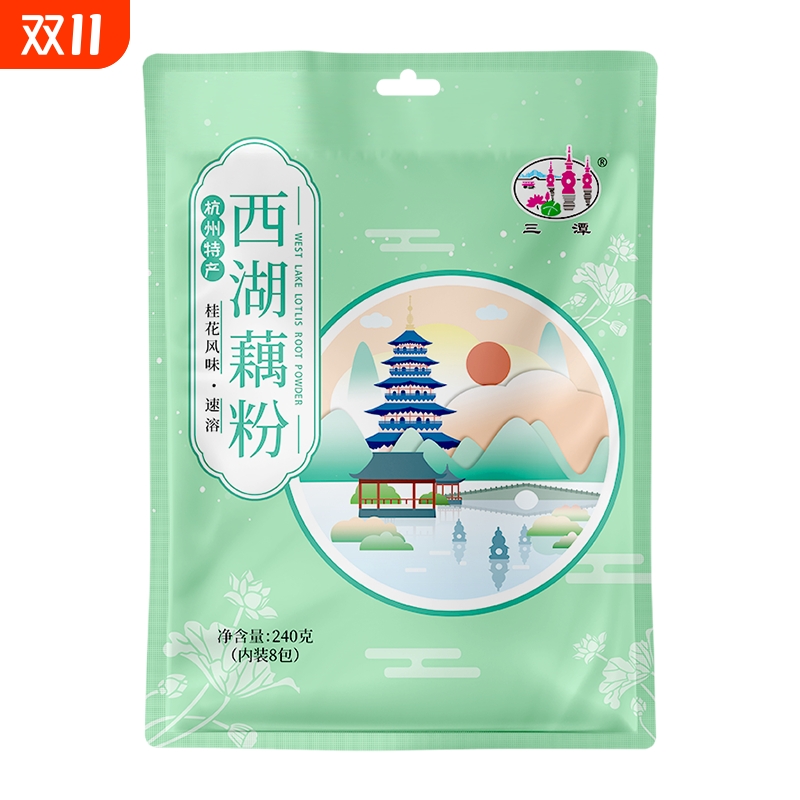 三潭桂花味西湖藕粉240g